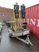 Traffic Control Plant Trailer (8ft x 6ft) with 2 x COYDS RADIO CONNECT Traffic Lights.