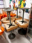 8 x Assorted Pedestal Tables