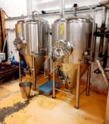 2 x Small Conical Temp Controlled Fermenting Vessells 750Ltr (Purchaser responsible for safe