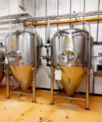 2 x Zhejiang Conical Temp Controlled Fermenting Vessells 2000Ltr (Purchaser responsible for safe