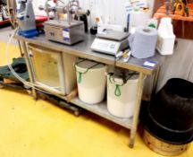 Stainless steel worktop