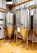 2 x Brewing Vessels Ltd Conical Temp Controlled Fermenting Vessells 2000Ltr (Purchaser responsible