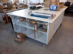 Worktable approximately 8ft x 6ft