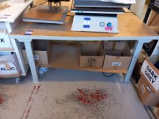 Steel Framed Bench approximately 6ft x 5ft