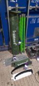 Scalebeaard fibreglass extension pole with cutting blades, spare blade & Bon tool mag ball float