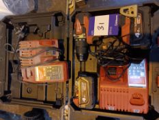 Milwaukee M18 CBLPD cordless drill with 2 batteries, charger and case