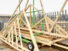 Steel timber stock trolley