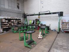 Magna Truss AVB:MP/01/17 Gantry Truss press with hydraulic press head, May 2017, (upgraded head) ,
