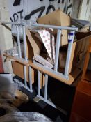 6 x cantilever desks with inbuilt pedestals