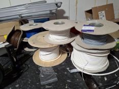 9 various rolls of cable