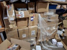 6 pallets of various electrical components to include striplights, drivers, high bay lights,