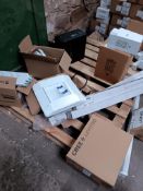 Quantity of various lighting components to include bulbs, starters, battens, LED corn light