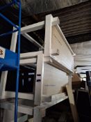 4 Wooden bench frames