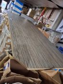 Disassembled boardroom table