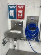 Knee Operated Sink with Hose Spray Gun