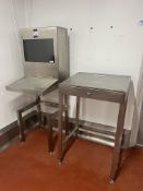 3x Stainless Steel Lecterns - 2 x including Cabinets