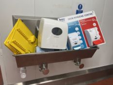 Syspal Stainless Steel Twin Knee Operated Sink