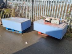 2x METAL CABINETS & LINBINS