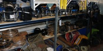Contents to 2 x Shelves, comprising various flanges, couplings, as lotted