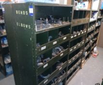 8 x Assorted Bays of Metal ‘Pigeon Hole’ Style Shelving, and contents, to include Various Fittings,