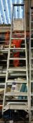 Unbadged Aluminium 8 Tread Ladder