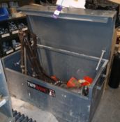 ArmorGard Tuff Bank Van Vault (Approx. 1200 x 630, No Key) and contents, to include Ridgid 300 110V
