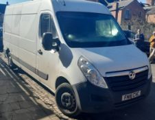 Vauxhall Movano 35 L3 Diesel 2.3 CDTi BiTurbo H2 Van, Registration FN16 CVC, Date Registered 27.04.