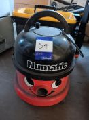 Numatic NRV200-21 vacuum cleaner (no plug)- situated on a mezzanine floor with a stairway up to it