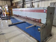 Morgan Rushworth 3000/6H/10GG/189 guillotine with spare blades and safety gate (Electrical