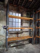 2 bays of Dexion speedlock racking 4 uprights (3450mm (h) x 460mm(d) and 10 crossbeams (2270mm) –