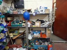 2 x bays of racking and contents