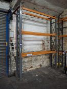 Single bay of Dexion speedlock racking to include 2 uprights (3440mm(h) x 450mm(d) and 6