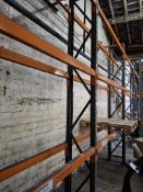 6 bays of Dexion speedlock racking to include 7 uprights (3440mm(h) x 450mm(d) and 36 crossbeams (