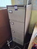Two tone 4 drawer filing cabinet