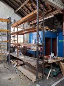 Single bay of boltless racking 2 uprights (3550mm(h) x 400mm(d) and 8 crossbeams (3350mm) – bolted