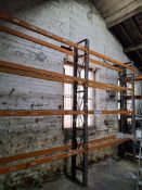 2 bays of Dexion speedlock racking 3 uprights (3450mm(h) x 460mm(d) and 16 crossbeams (2270mm) –