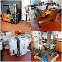 Loma AS1500/Qualitec QTC320/Idecon WP1500 Check Weighers, Cintex Ferrous In-Foil Metal Detector, Jungheinrich Forklift, spares & Equipment f