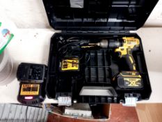 Dewalt DCD778 Cordless drill with 2x batteries and 2x chargers