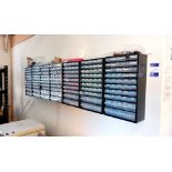 Large quantity of various metal detector ferrous/ non ferrous test sticks and various nuts, bolts