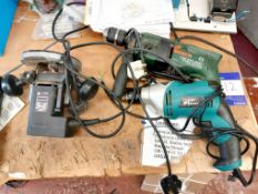 2x Various Hammer drills and a router