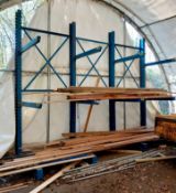 Blue cantilever rack (4 uprights) and 8x arms