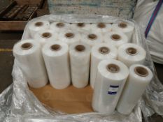 15 x Rolls of Clear Pallet Wrap, to pallet