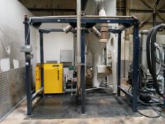 Steel Fabricated Twin Head Hopper Bag Filing Station, with Fitted Scales. (Viewing Essential to