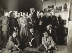 Brassai – Group at Picasso’s House, 1944, B/W Photograph, Later Print, Signed and Stamped,