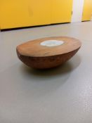 Alison Wilding - Hemisphere 2, 1996 Pearwood and lead 20 x 35 cm | 7 7/8 x 13 3/4 in (AW 168)