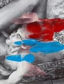 Linder – Superautomatism XXXV, 2015, Enamel on Magazine Page, Dimensions: 27.6 x 21.3 cm (LL 09)