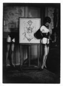 Pierre Molinier – Autoportrait, c. 1960, Vintage Silver Gelatin Print, Dimesions : 16.8 x 11.5 cm (