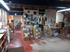 Entire stock contents of a hospitality supplies business. Company Estimates Cost Value @ £16,