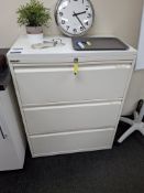 Bisley 3 drawer filing cabinet