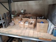 14 boxes of various plates, guards etc.